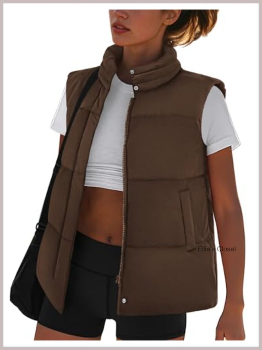 Lightweight Quilted Puffer Vest Zip Up Sleeveless Gilet